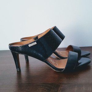 Calvin Klein Navy Cecily Dress Heel Sandal